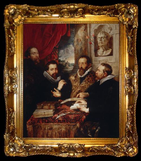 framed  Peter Paul Rubens The Four Philosophers (mk08), ta009-2